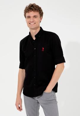 Erkek Siyah Uzun Kollu Basic Gömlek - 50254188066