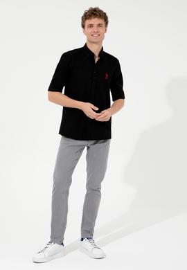 Erkek Siyah Uzun Kollu Basic Gömlek - 50254188066