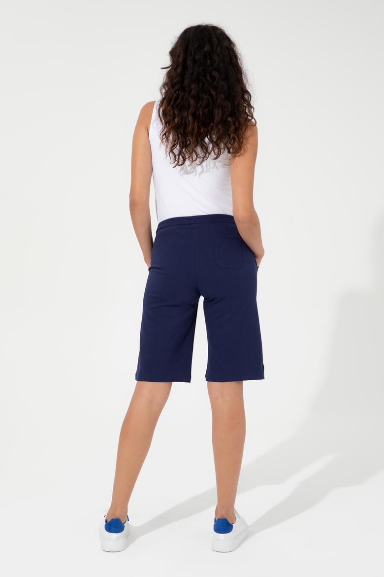 Kadın Lacivert Örme Şort - 50246031007