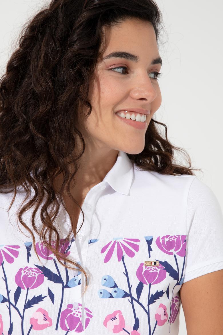 Kadın Manolya Polo Yaka Tişört - 50248995008