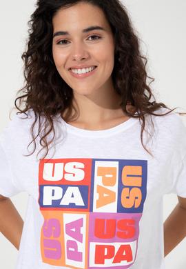 Kadın Mavi Bisiklet Yaka Crop Tişört - 50249005016