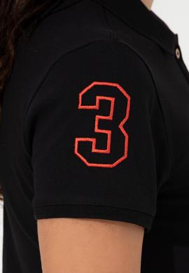 Kadın Siyah Polo Yaka Örme Elbise - 50248992054