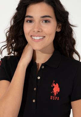 Kadın Siyah Polo Yaka Örme Elbise - 50248992054