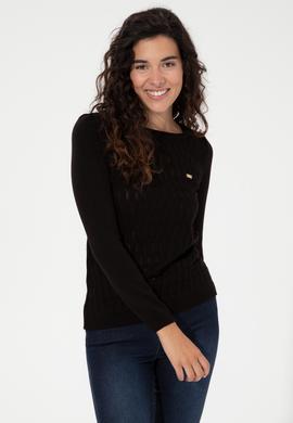 Kadın Siyah Kazak - 50255255053