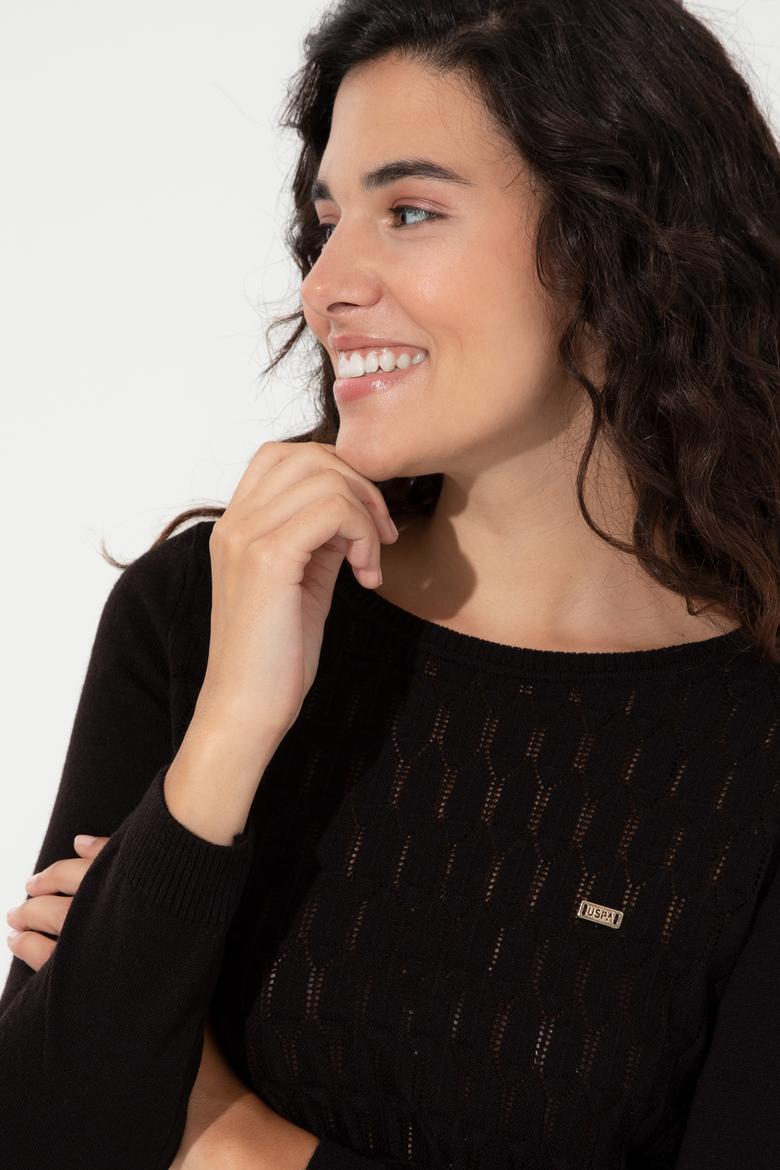 Kadın Siyah Kazak - 50255255053