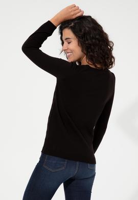 Kadın Siyah Kazak - 50255255053