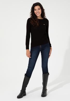 Kadın Siyah Kazak - 50255255053