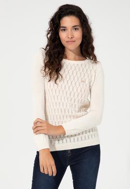 Kadın Krem Kazak - 50255255012