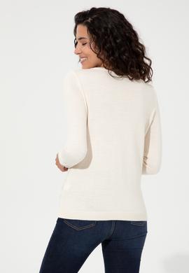 Kadın Krem Kazak - 50255255012