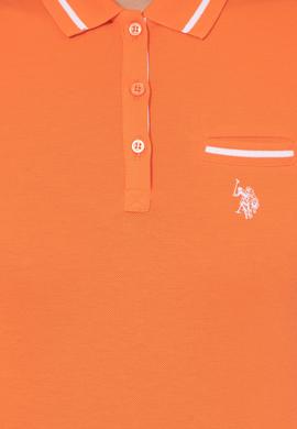 Kadın Turuncu Polo Yaka Tişört - 50248984033