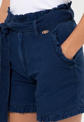 Kadın Koyu Mavi Jean Şort - 50249570005