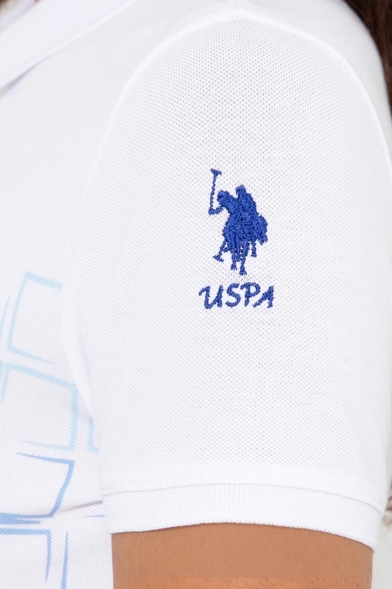 Kadın Mavi Polo Yaka Tişört - 50248987002