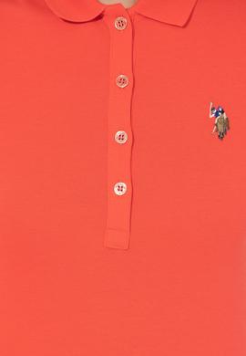 Kadın Kırmızı Polo Yaka Tişört - 50246285053