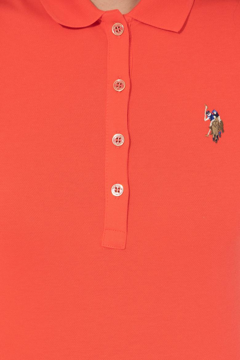 Kadın Kırmızı Polo Yaka Tişört - 50246285053