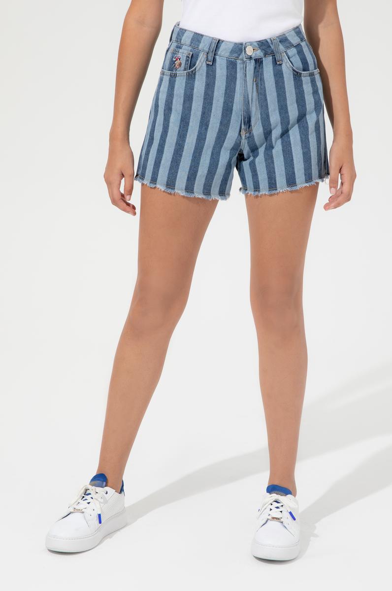 Kadın Mavi Jean Şort