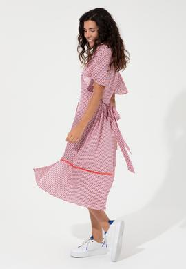 Kadın Kırmızı Dokuma Elbise - 50246442003