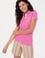 Kadın Pembe Polo Yaka Tişört