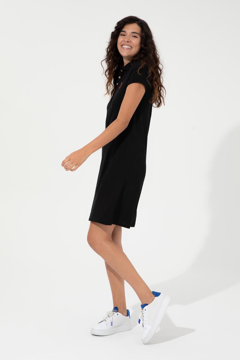 Kadın Siyah Örme Elbise - 50246319046