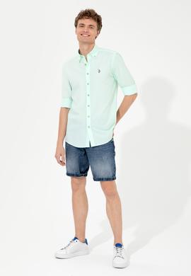 Erkek Mint Gömlek Uzunkol Basic - 50246368029