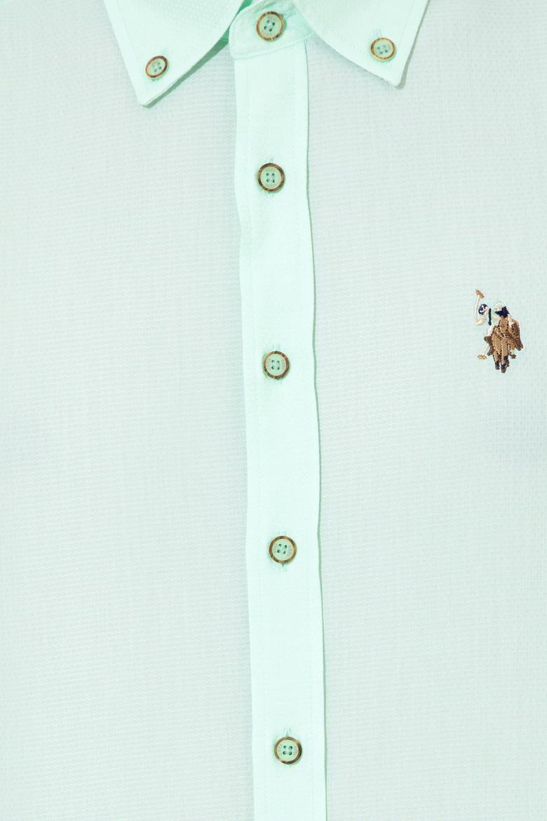 Erkek Mint Gömlek Uzunkol Basic - 50246368029