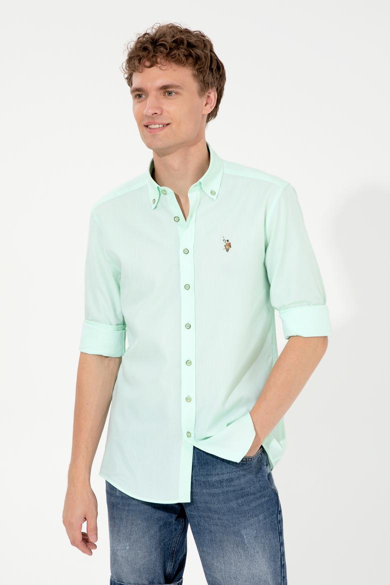 Erkek Mint Gömlek Uzunkol Basic - 50246368029