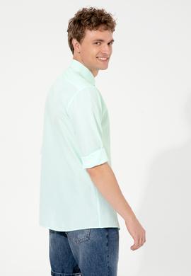 Erkek Mint Gömlek Uzunkol Basic - 50246368029