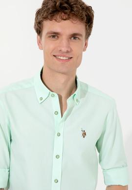 Erkek Mint Gömlek Uzunkol Basic - 50246368029