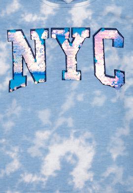 Çocuk Mavi Kapüşonlu Sweatshirt - 50256241005