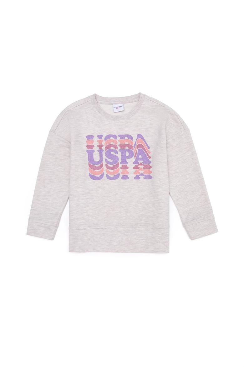 Çocuk Bej Melanj Sweatshırt