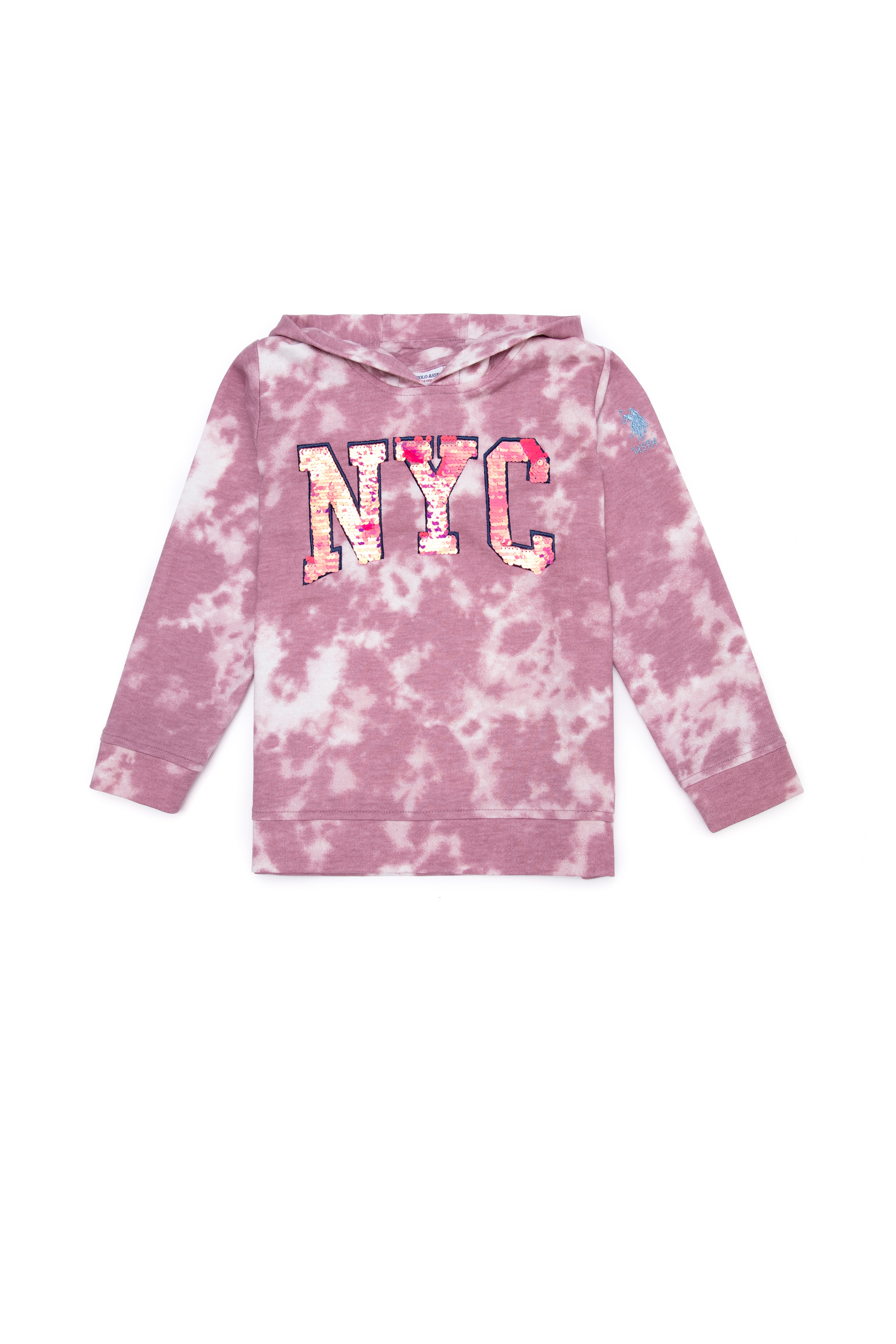 Çocuk Açık Manolya Kapüşonlu Sweatshirt - Image 1