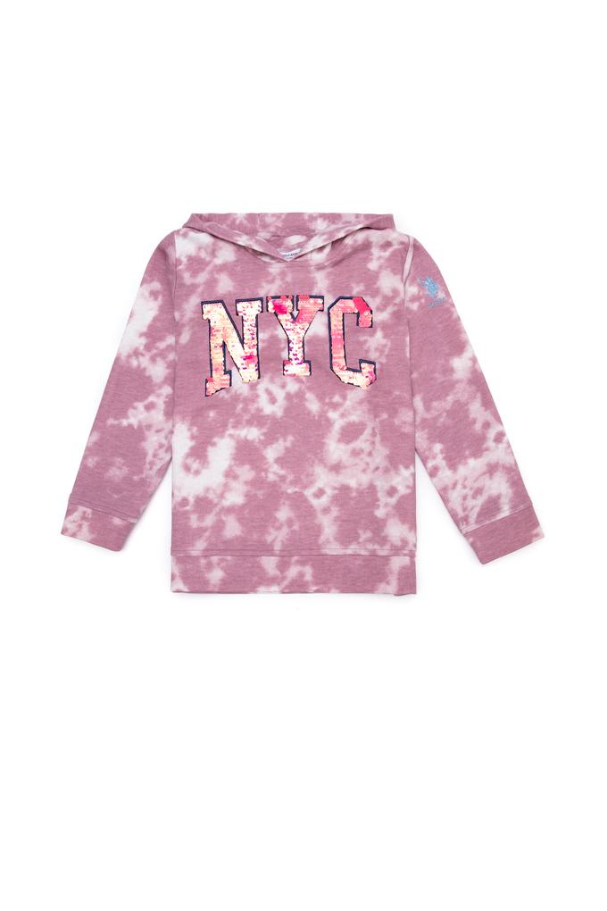 Çocuk Açık Manolya Kapüşonlu Sweatshirt