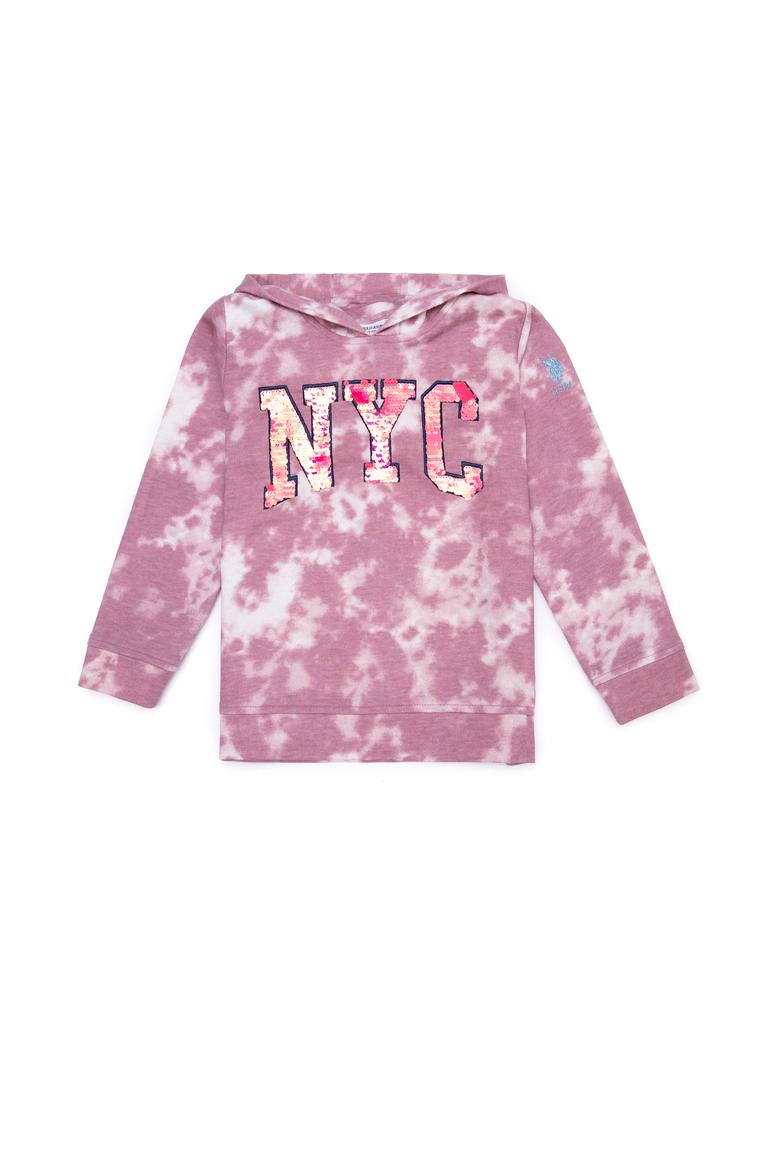 Çocuk Açık Manolya Kapüşonlu Sweatshirt