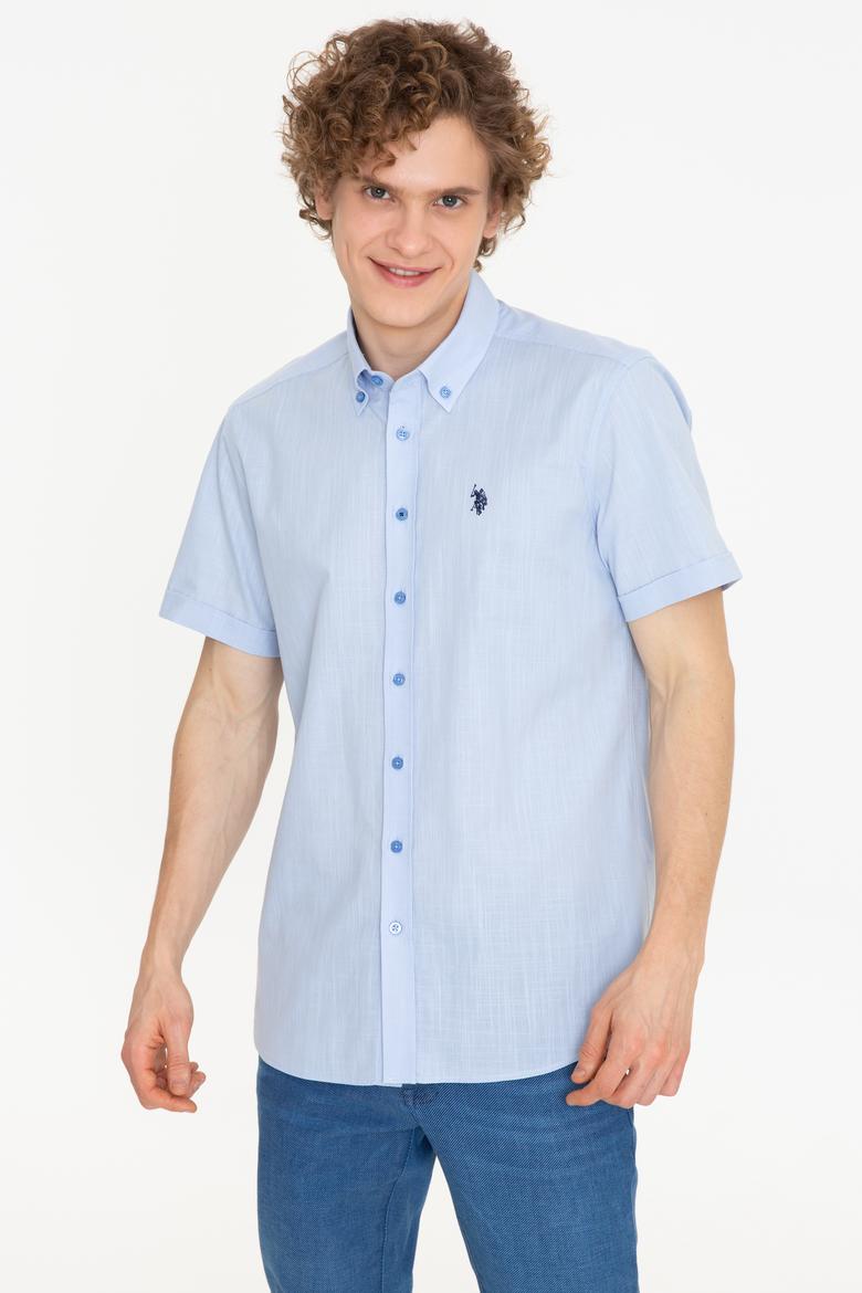 Erkek Mavi Kısa Kollu Gömlek - 50254416002