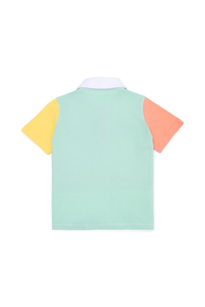 Kız Çocuk Lila Polo Yaka Tişört - 50249084004