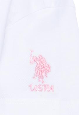 Kız Çocuk Beyaz Polo Yaka Tişört - 50246704007