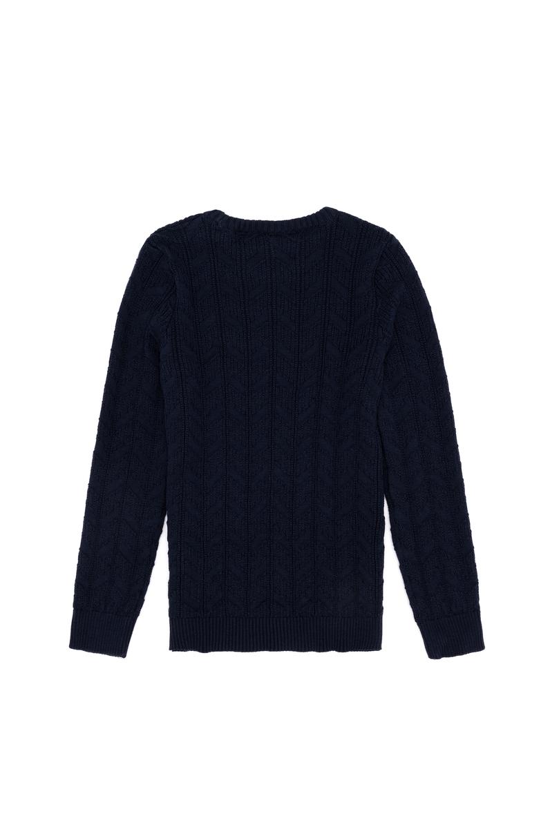 Erkek Çocuk Lacivert Bisiklet Yaka Triko Kazak