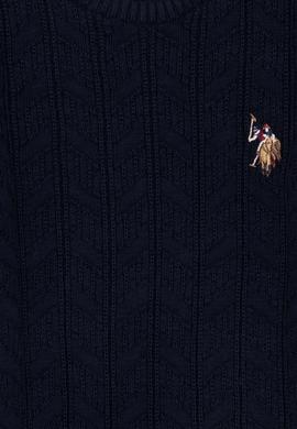 Erkek Çocuk Lacivert Bisiklet Yaka Triko Kazak - 50255513001