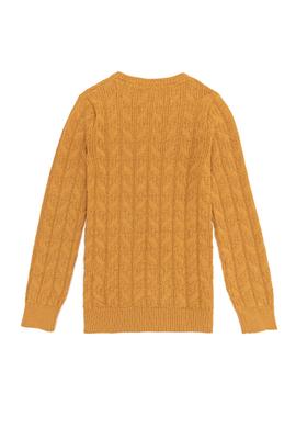 Erkek Çocuk Safran Bisiklet Yaka Triko Kazak - 50255513023