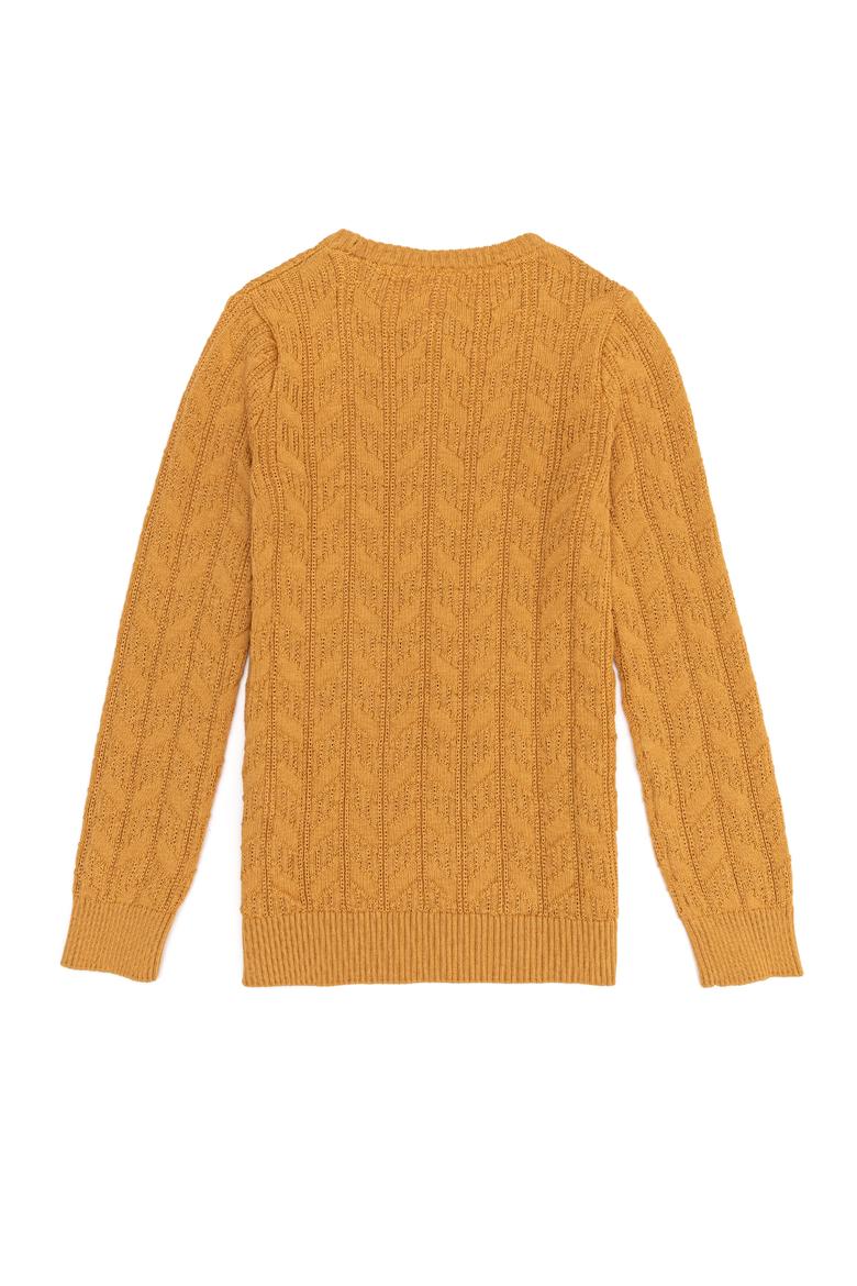 Erkek Çocuk Safran Bisiklet Yaka Triko Kazak - 50255513023