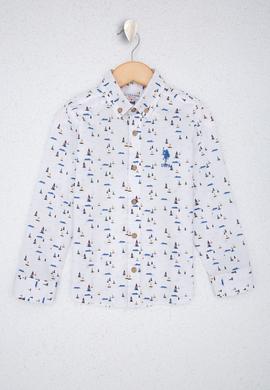 Erkek Çocuk Beyaz Gömlek - 50219431007