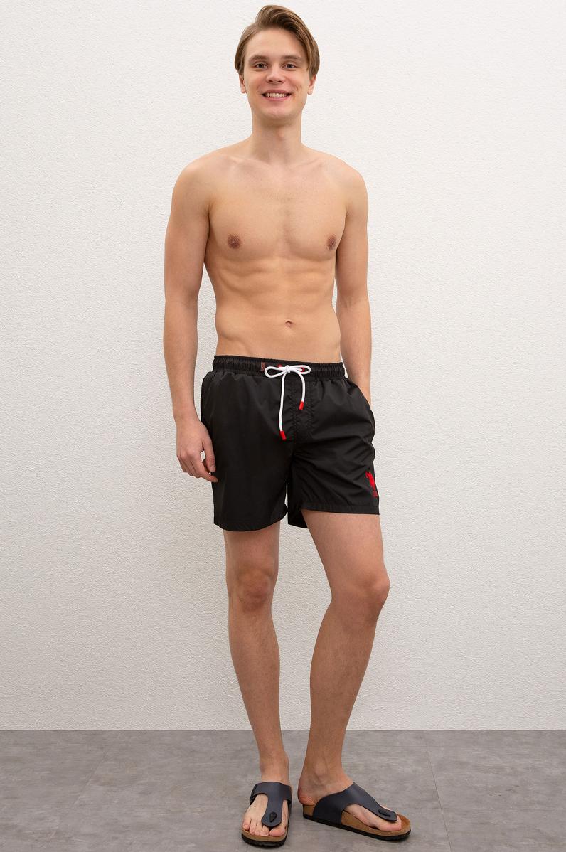 Erkek Siyah Deniz Şortu