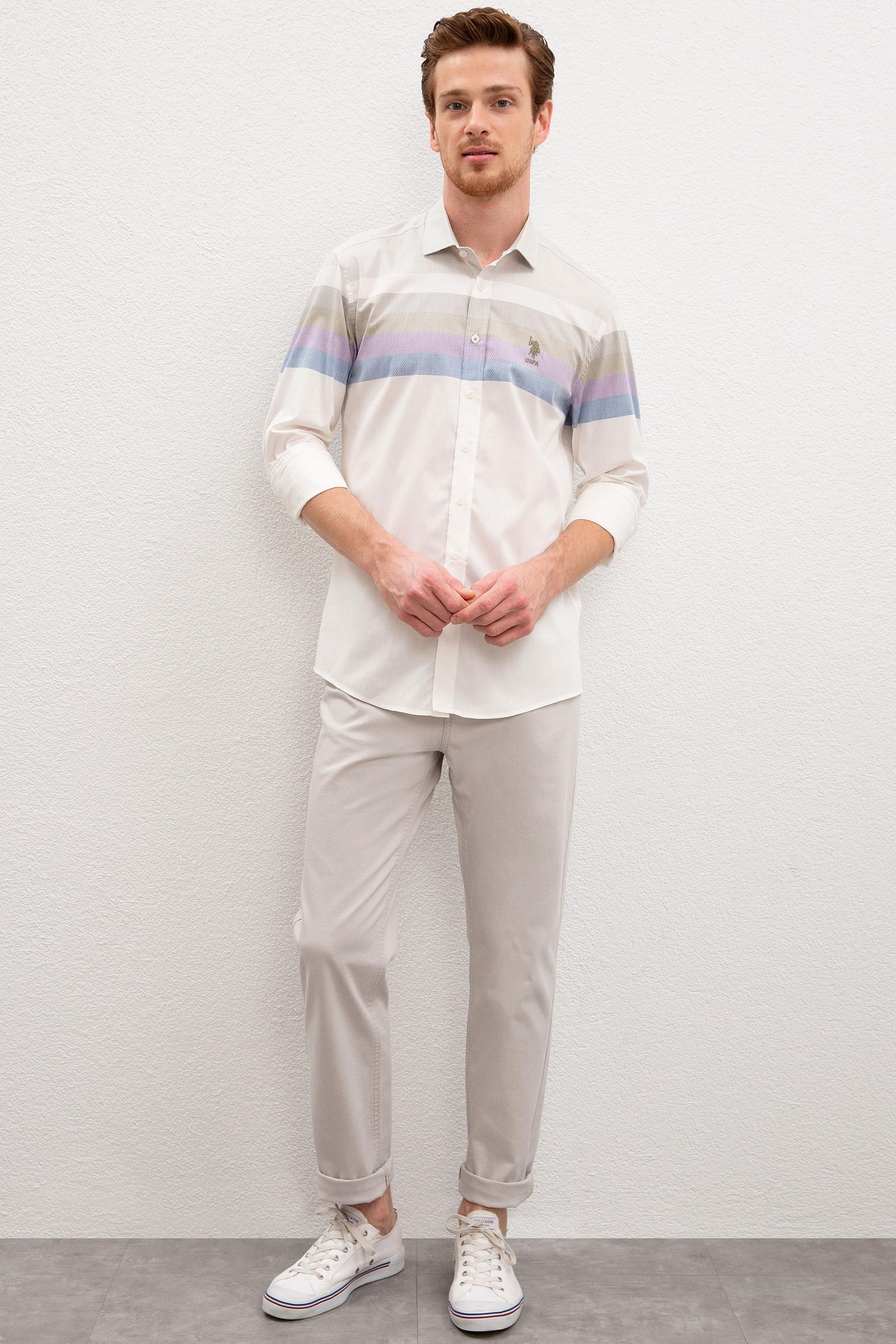 Erkek Yeşil Gömlek Uzunkol