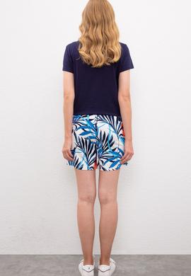 Kadın Beyaz Örme Şort - 50217843031