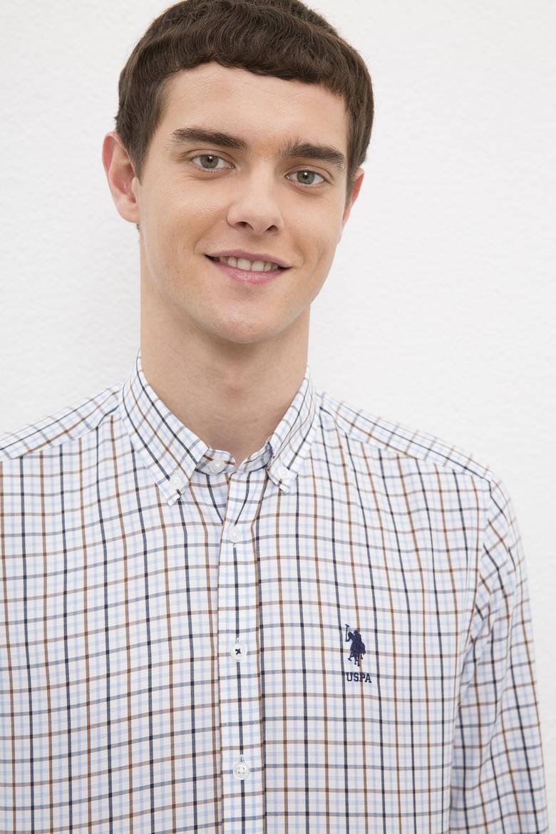 Erkek Kahverengi Gömlek Uzunkol - 50231341025