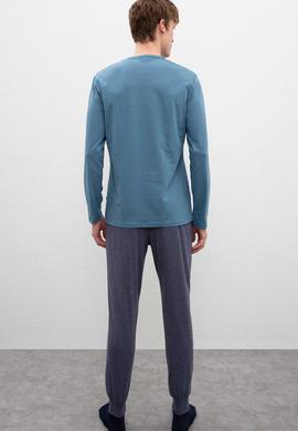 Erkek Mavi Pijama - 50223321014