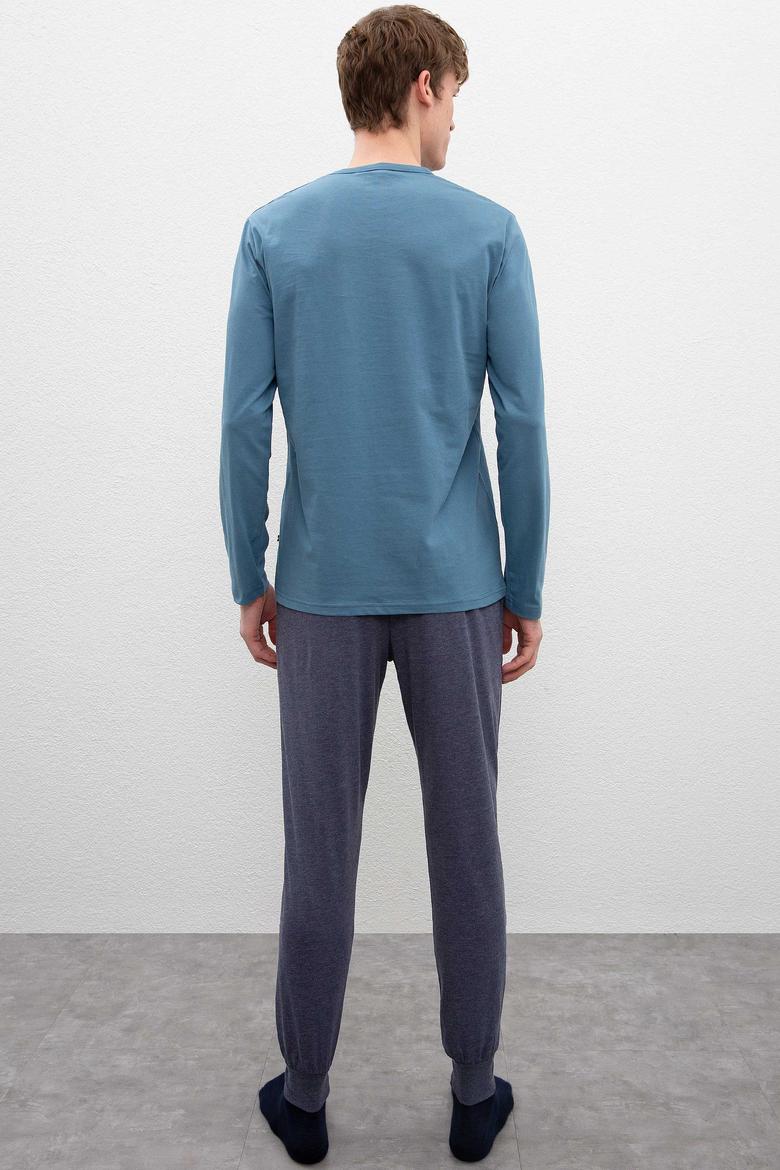Erkek Mavi Pijama - 50223321014