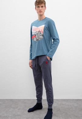 Erkek Mavi Pijama - 50223321014