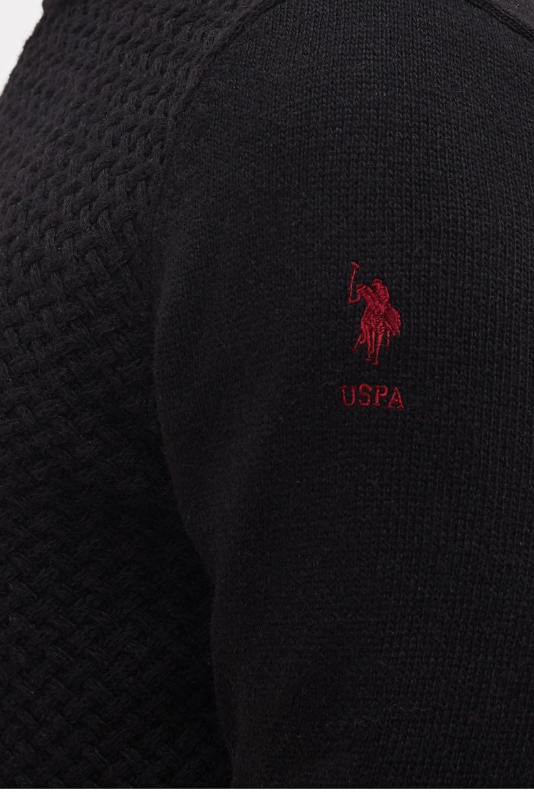 Erkek Siyah Bisiklet Yaka Triko Kazak - 50217664014