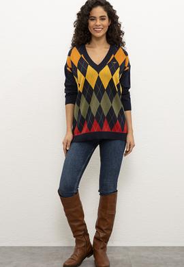 Kadın Lacivert Kazak - 50226766011