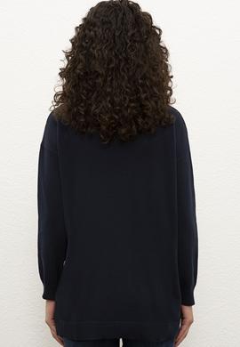 Kadın Lacivert Kazak - 50226766011